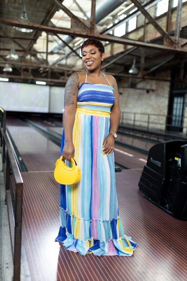 Ebony Maxi Dress-Blue